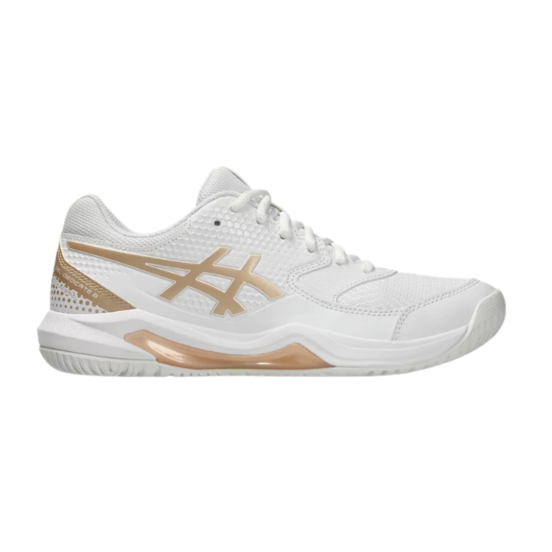 Asics Gel-Dedicate 8 Pickleball Women (White/Champagne)
