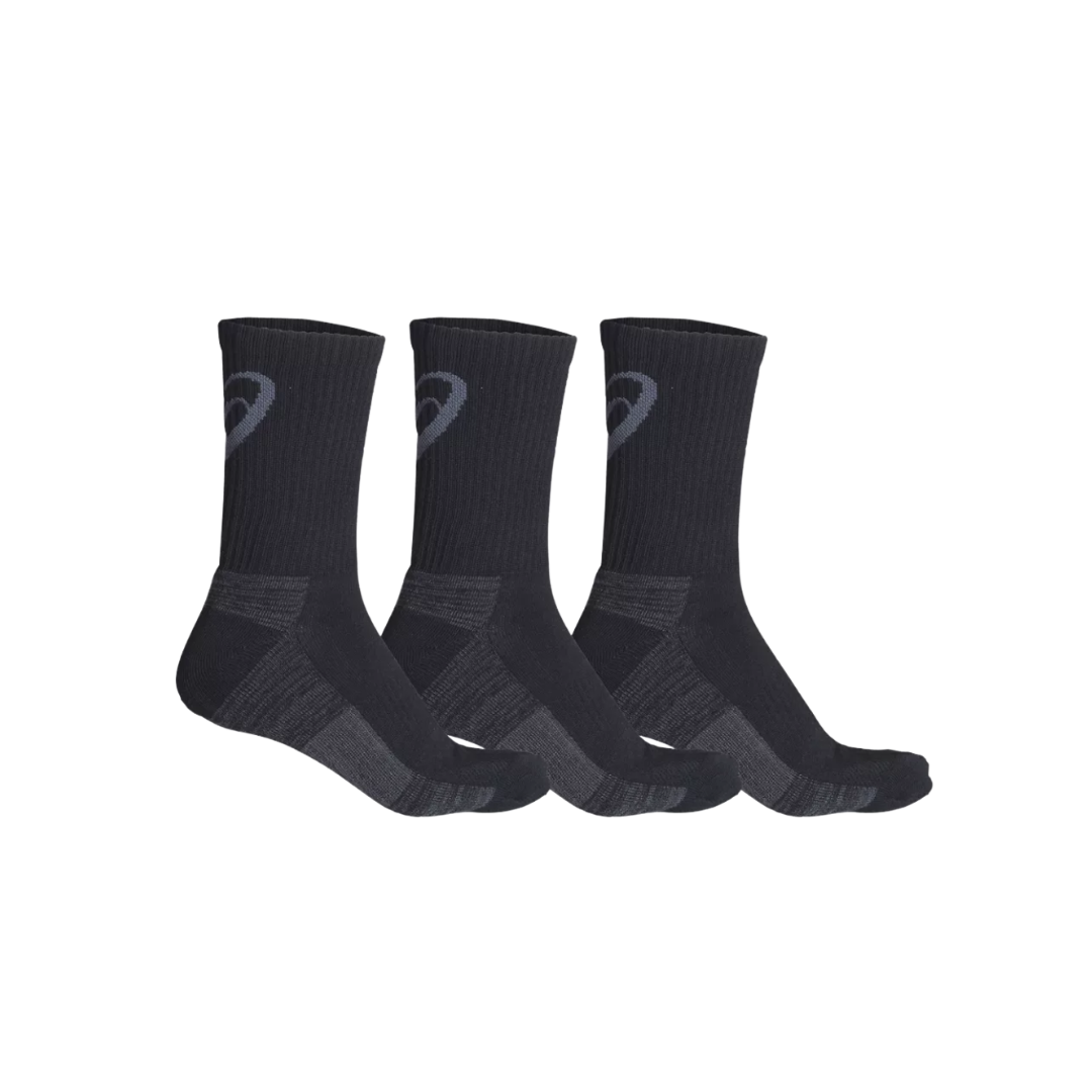 Asics Crew Socks Black XLarge 3Pk