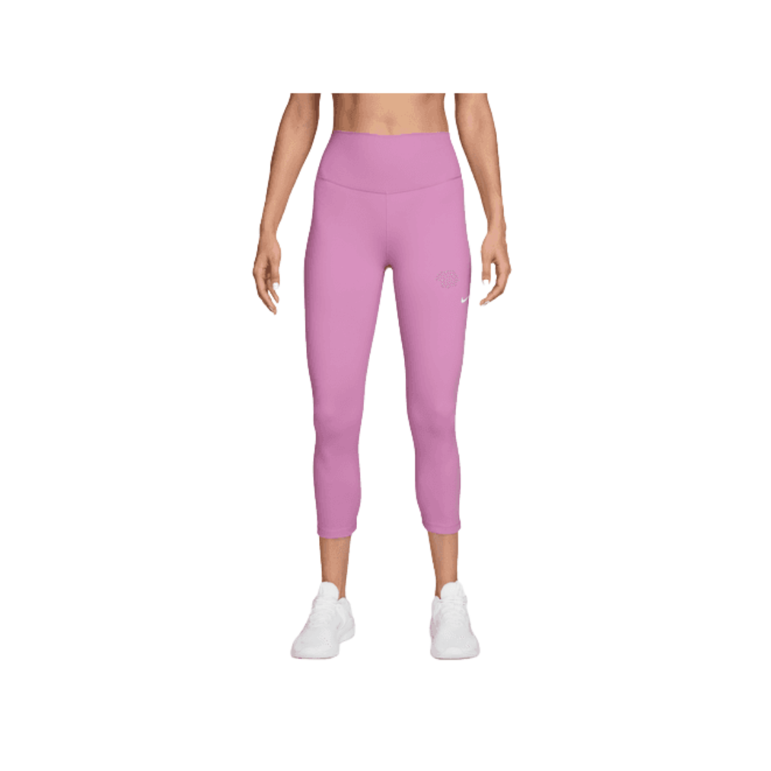 Nike Women High Waisted Crop Legging (Pink)
