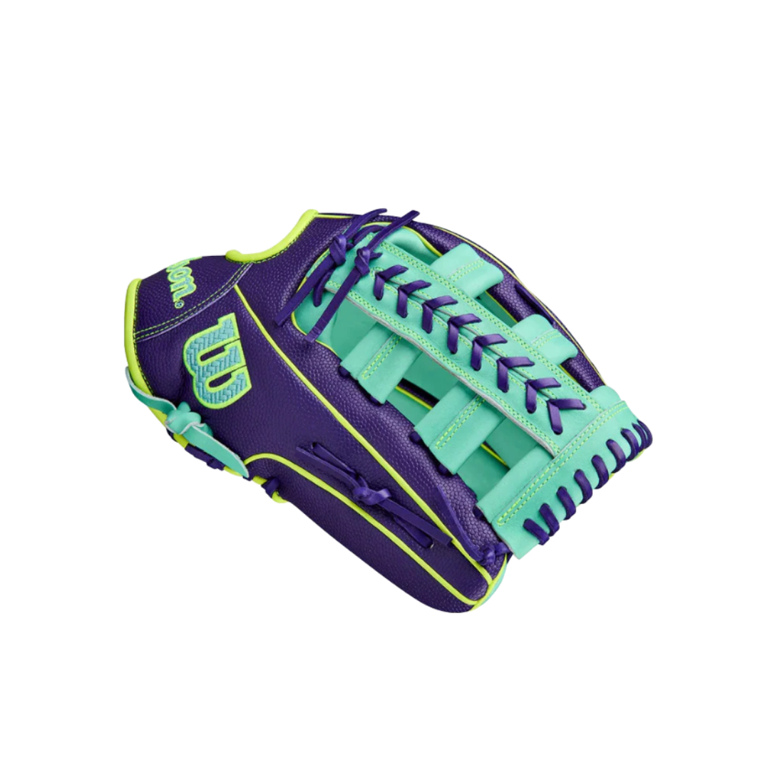 Image of Wilson A2000 OF 1810SS Left Hand Thrower 12.75'' (Purple/Mint)