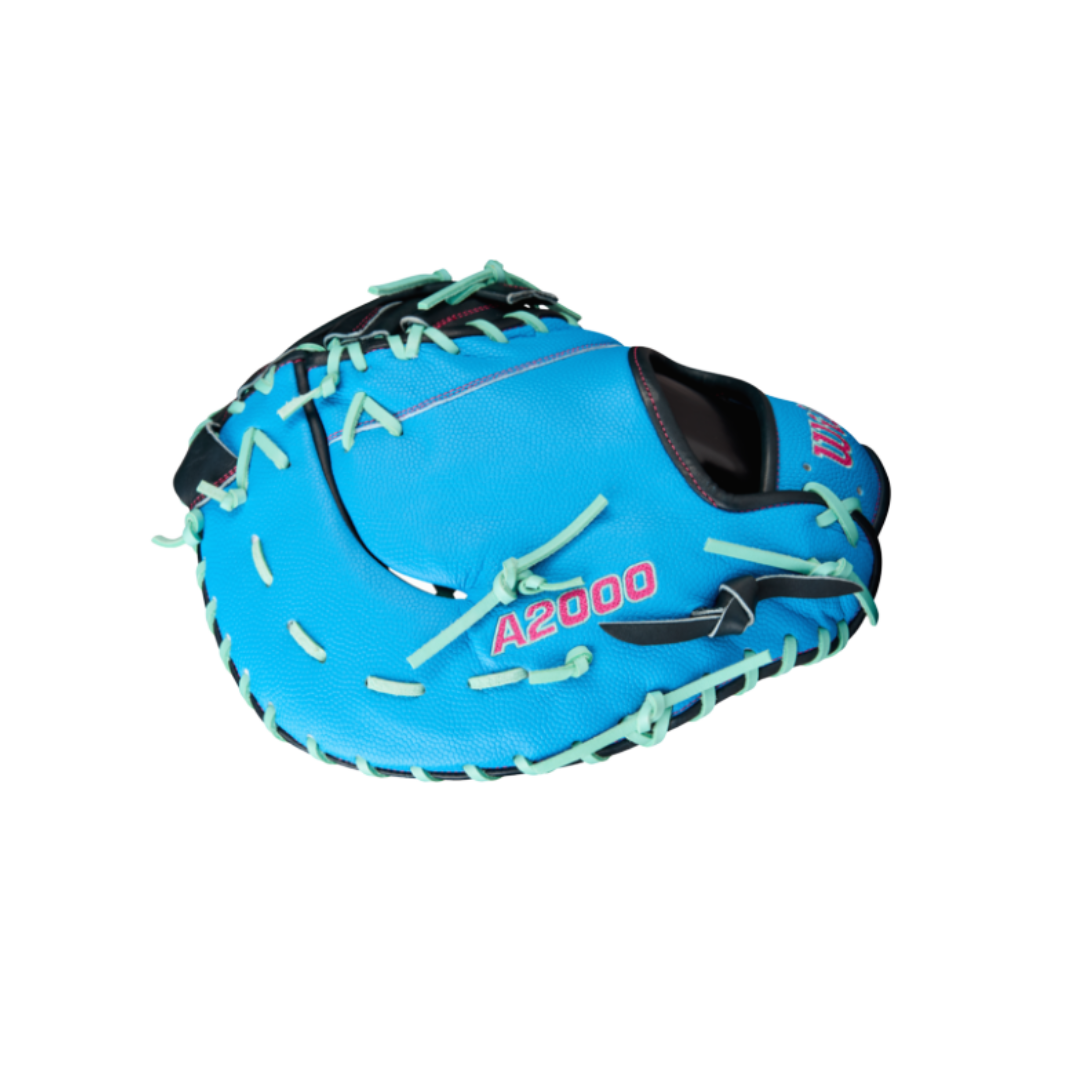 Image of Wilson A2000 1677 First Base Mitt Left Hand Thrower 12.5'' (Blue/Navy)