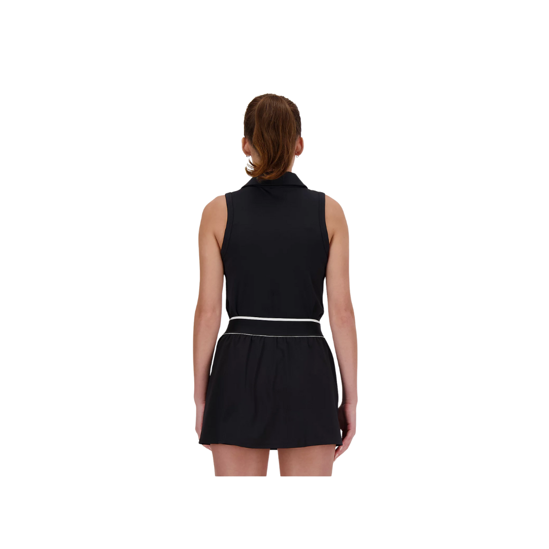 Image of New Balance Women Collared Tournament Tank (Black)