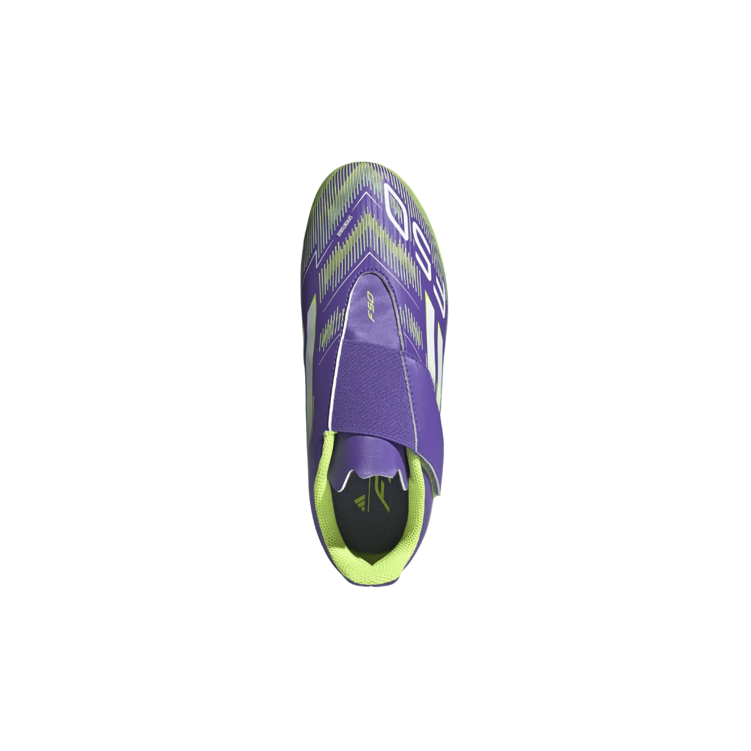 Image of Adidas Youth F50 Club Velcro FG/MG (Purple/Yellow)