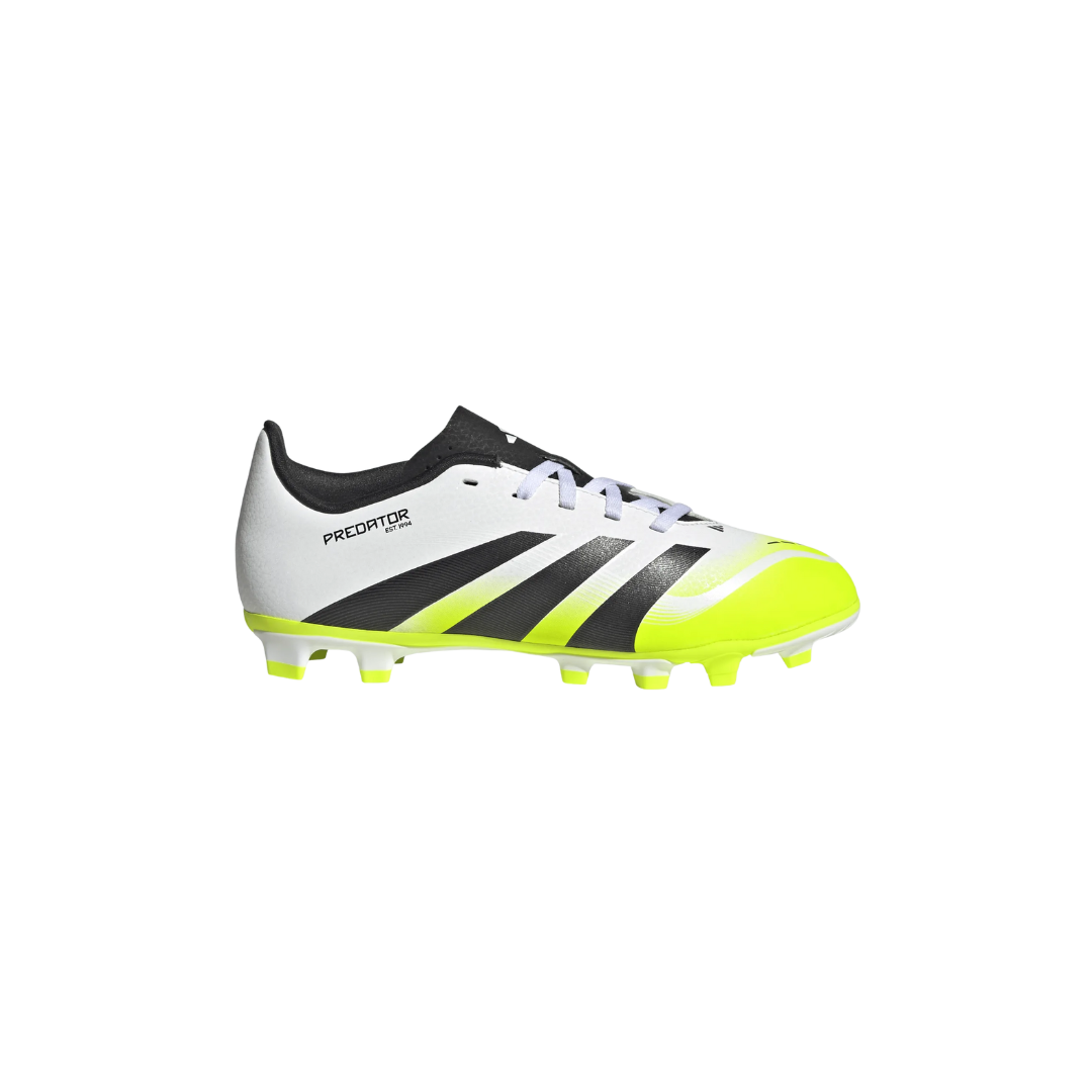 Adidas Youth Predator Club FG/MG (White/Black/Yellow)