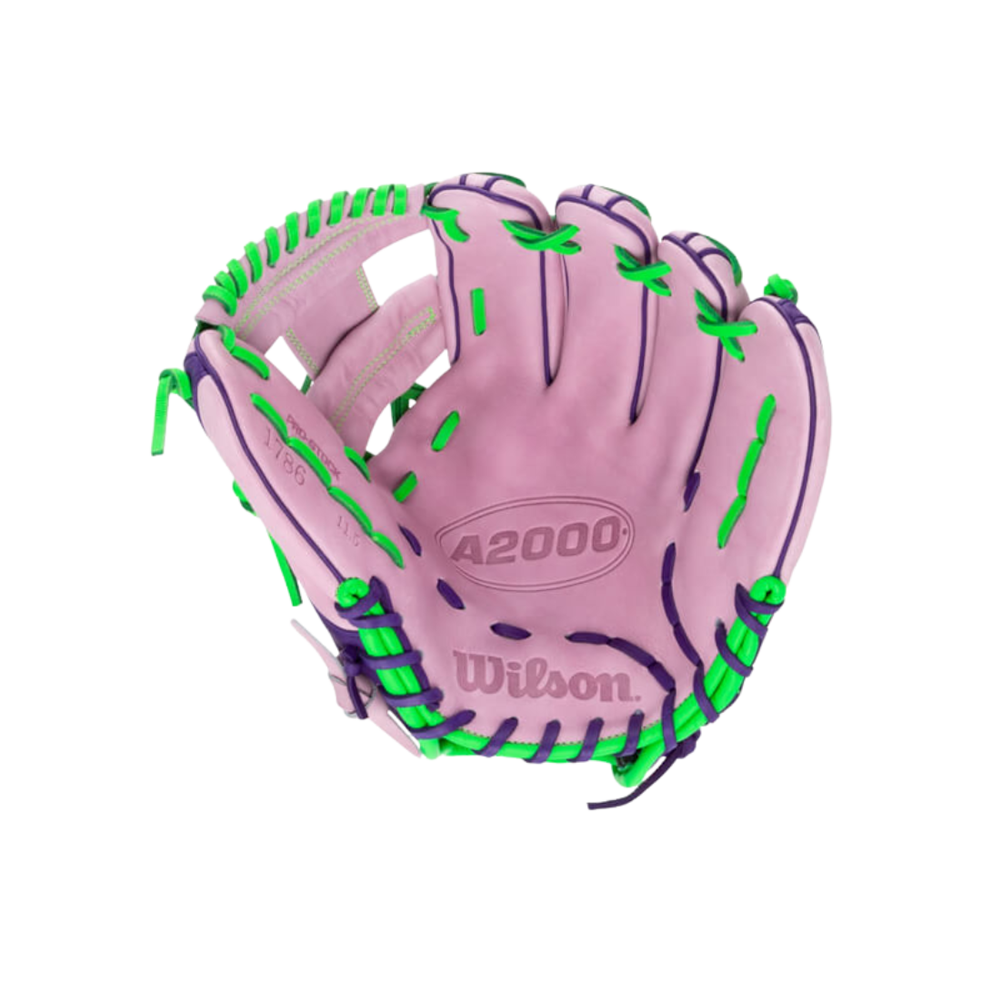 Wilson A2000 1786 Infield Glove (Pink/Green) 11.5''
