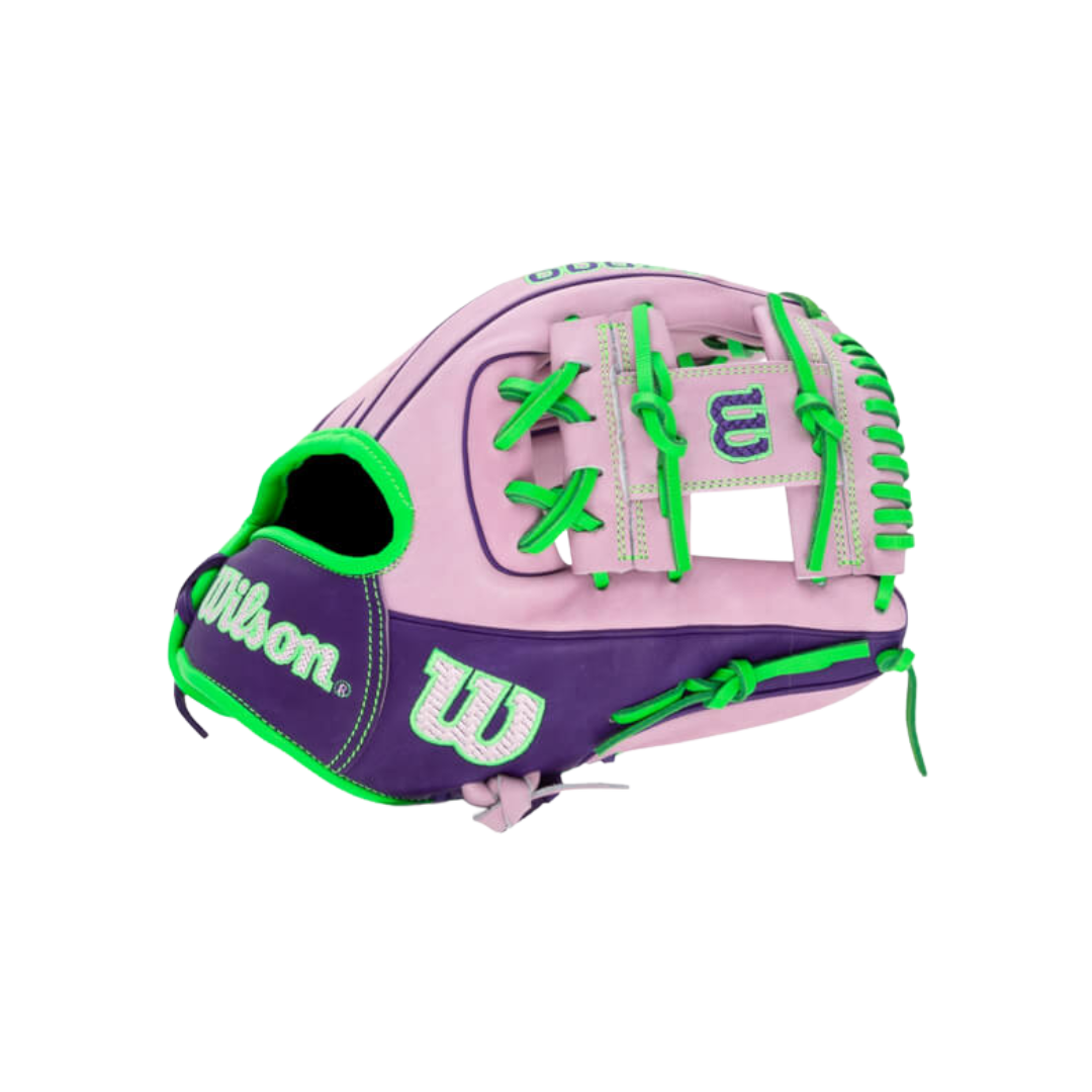 Image of Wilson A2000 1786 Infield Glove (Pink/Green) 11.5''