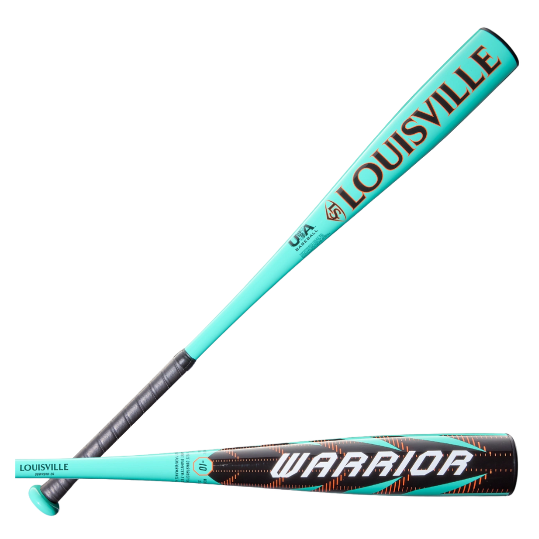 Louisville Slugger Warrior USA Bat (-10) (Teal/Black)