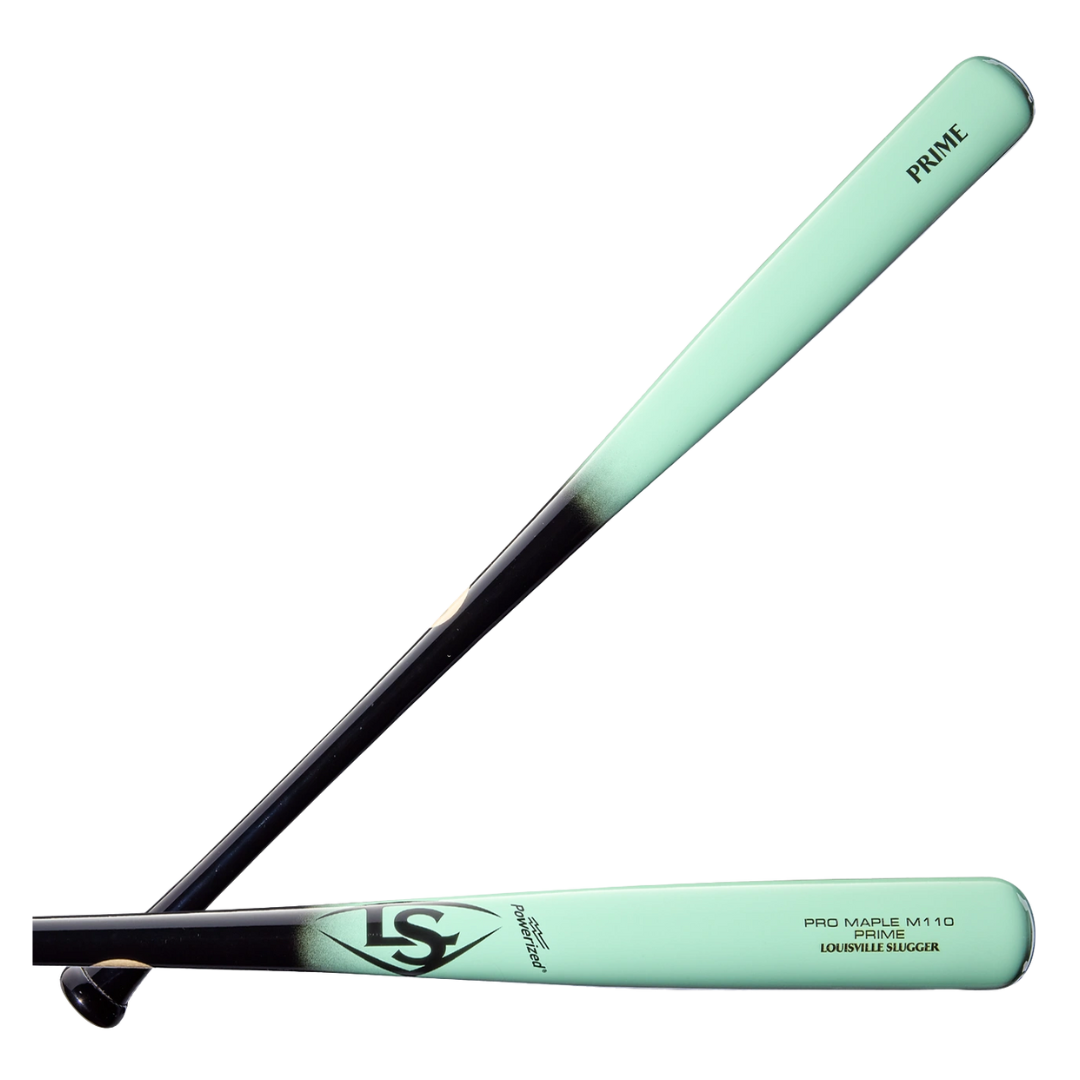 Louisville Slugger MLB Pro Prime M110 Maple Bat (Black/Mint)