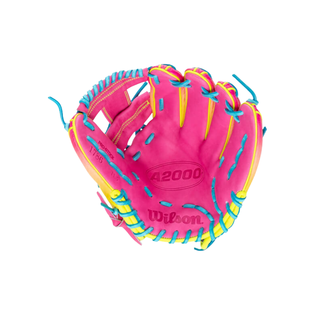 Wilson A2000 1786SS Infield Glove 11.5'' (Yellow/Pink/Blue)
