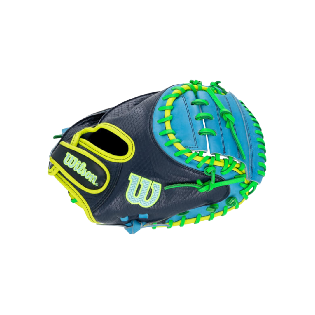 Image of Wilson A2000 PF33 Catcher’s Mitt 33'' (Navy/Blue/Green)