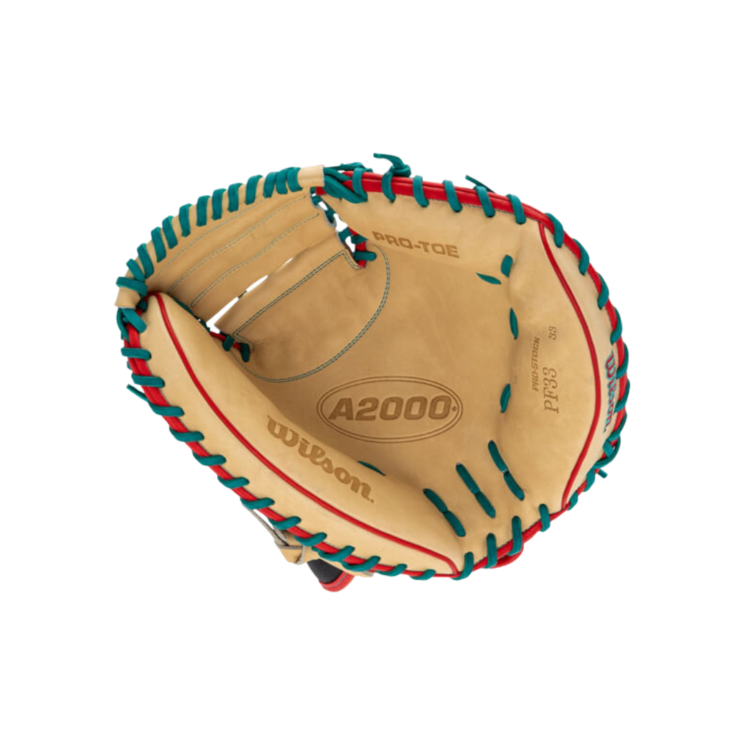Wilson A2000 PF33 Catcher's Mitt 33" (Black/Blonde)