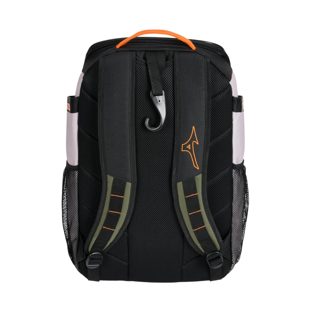 Mizuno Organizer 26 Backpack (Olive Green/Orange)