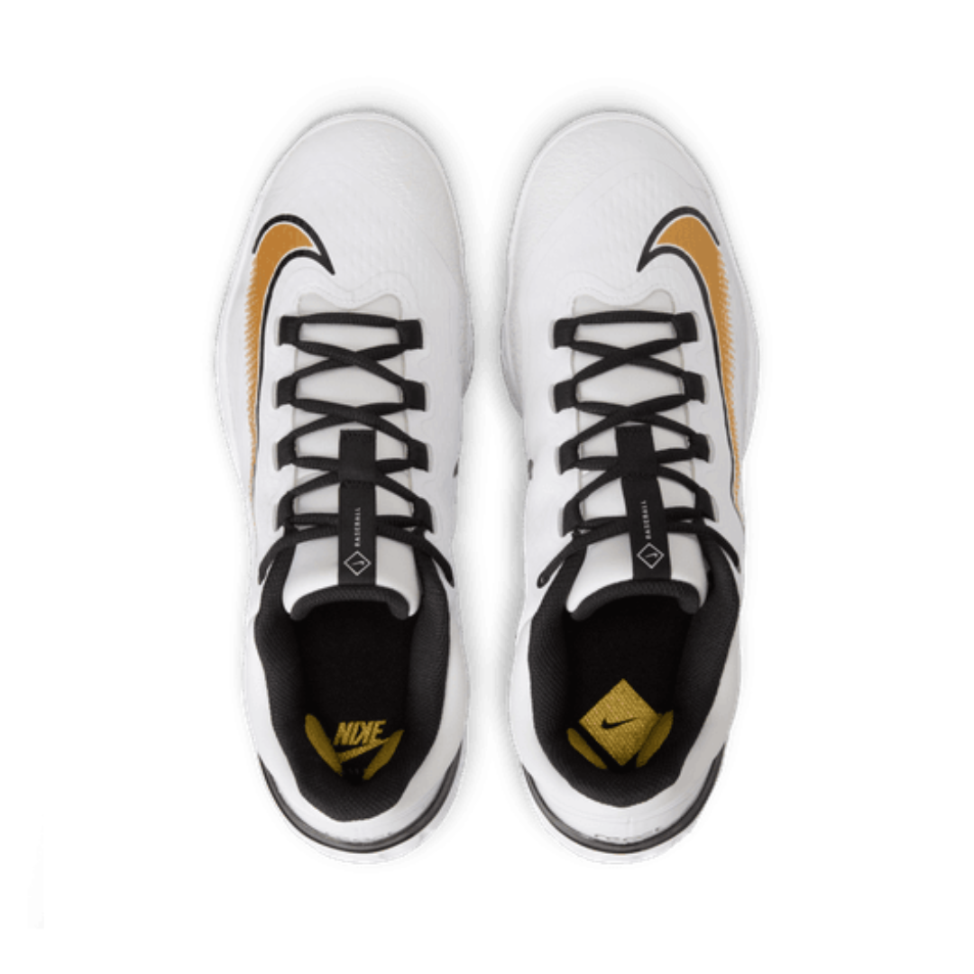 Nike Alpha Huarache Elite 4 Low (White/Gold)
