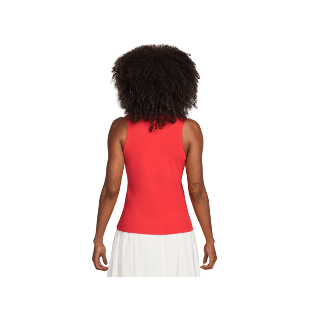 Image of Nike Rib Tight Women Tank Top (Red)