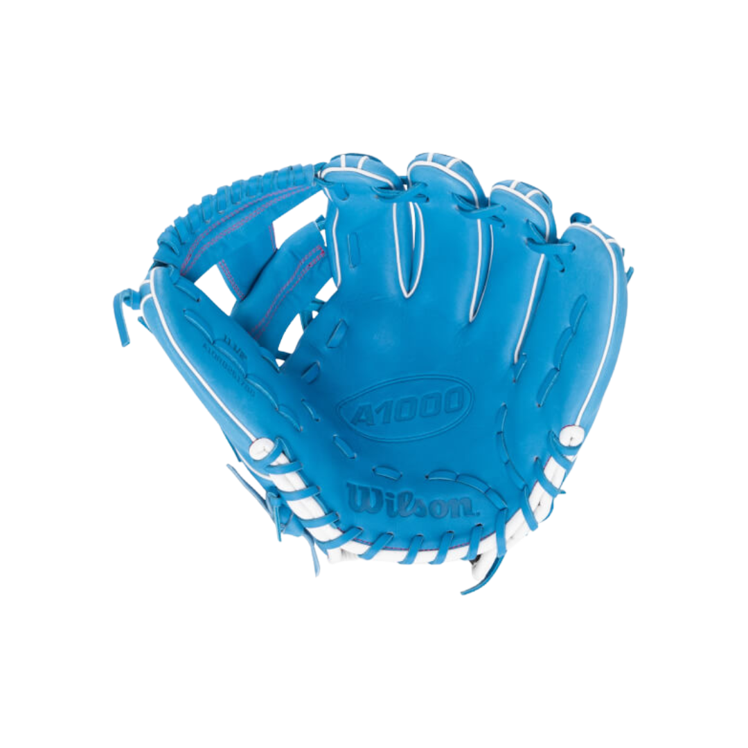 Image of Wilson A1000 1786 Infield Glove RH 11.5'' (Columbia Blue/White)