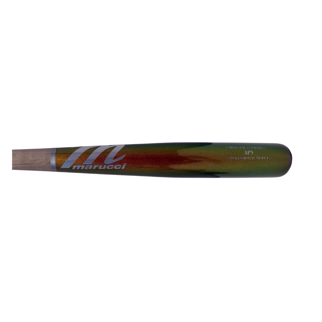 Marucci AP5 Pro Maple Bat (Green/Orange)