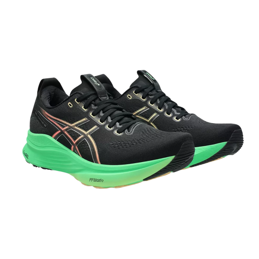Image of Asics Gel Kayano 32 Men (Black/Vital Green)