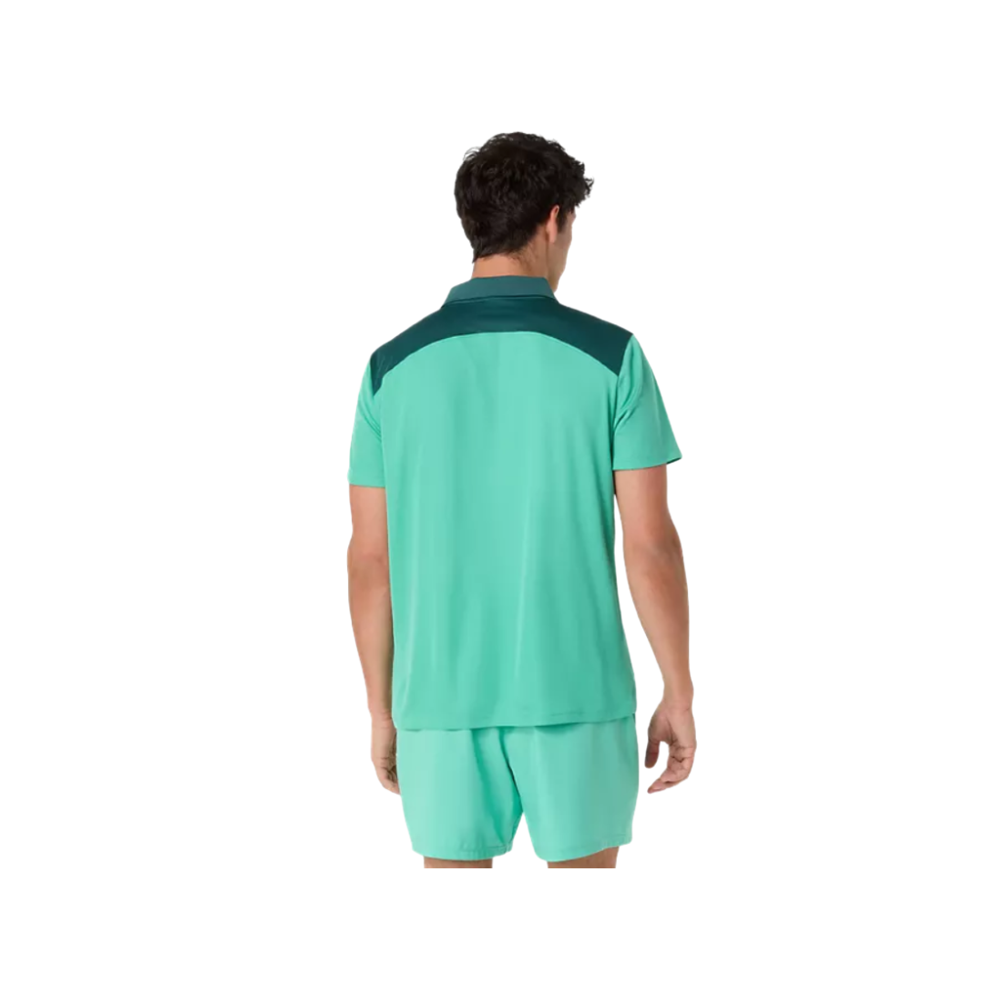 Asics M's Court Polo (Turquoise)