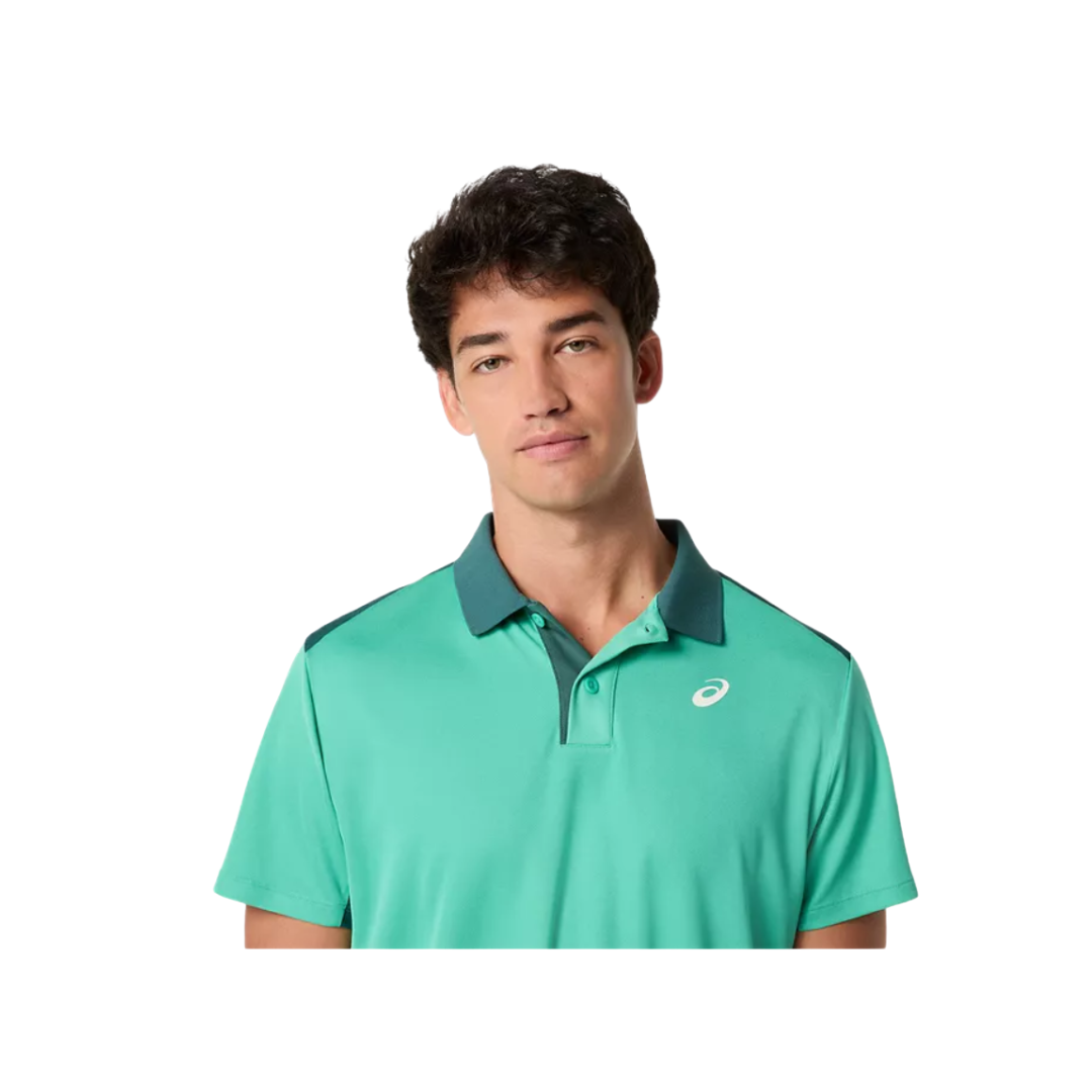 Asics M's Court Polo (Turquoise)