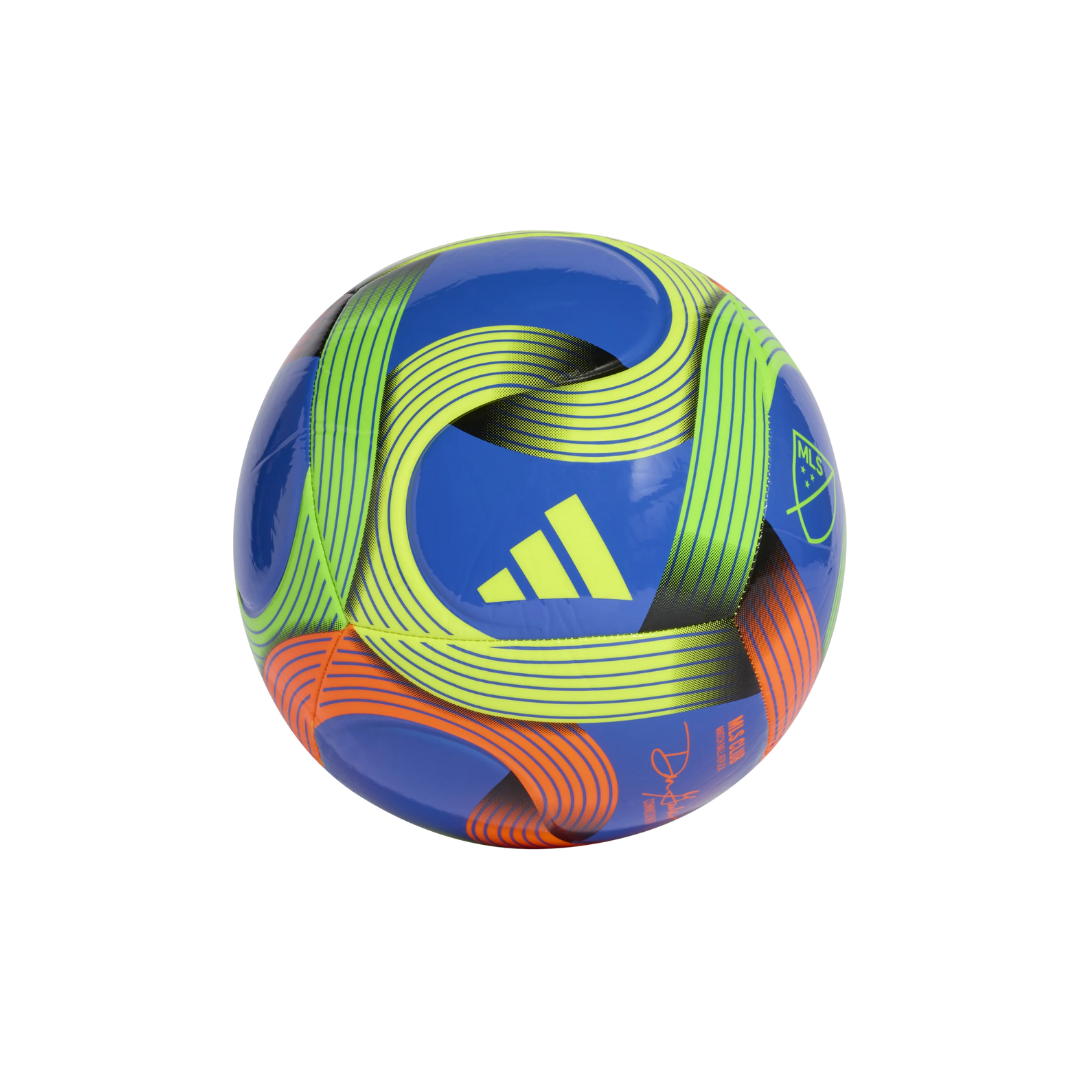 Image of Adidas MLS Club Soccer Ball (Blue/Yellow/Orange)