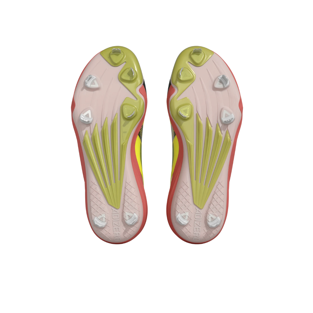Image of Adidas Adizero Impact 3.0 Metal (Coral/Neon Yellow)