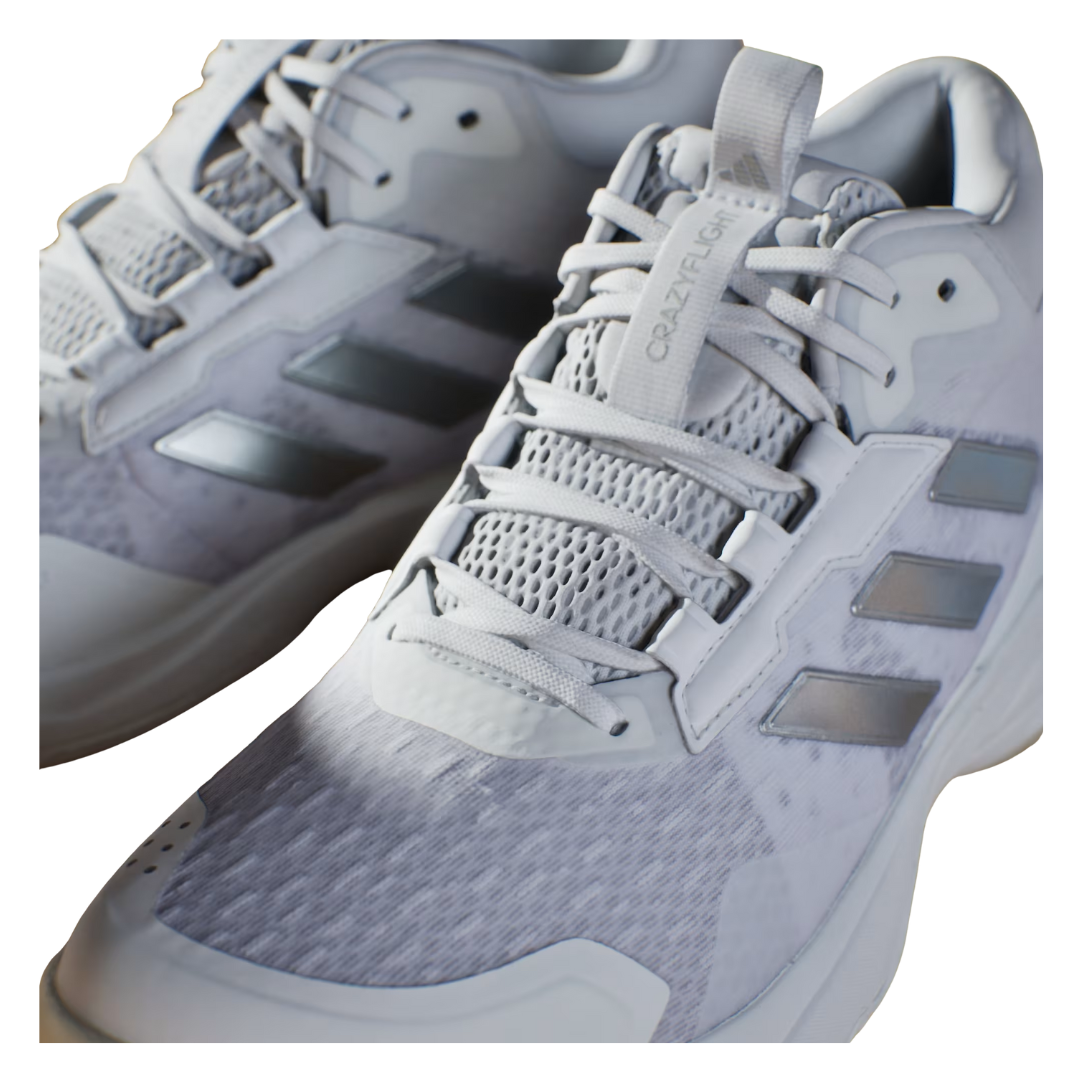 Image of Adidas Crazyflight 6 Mid Women (White/Silver)