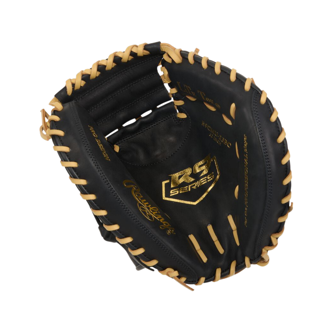Image of Rawlings R9 Contour Catcher's Mitt 32'' (Black/Camel)