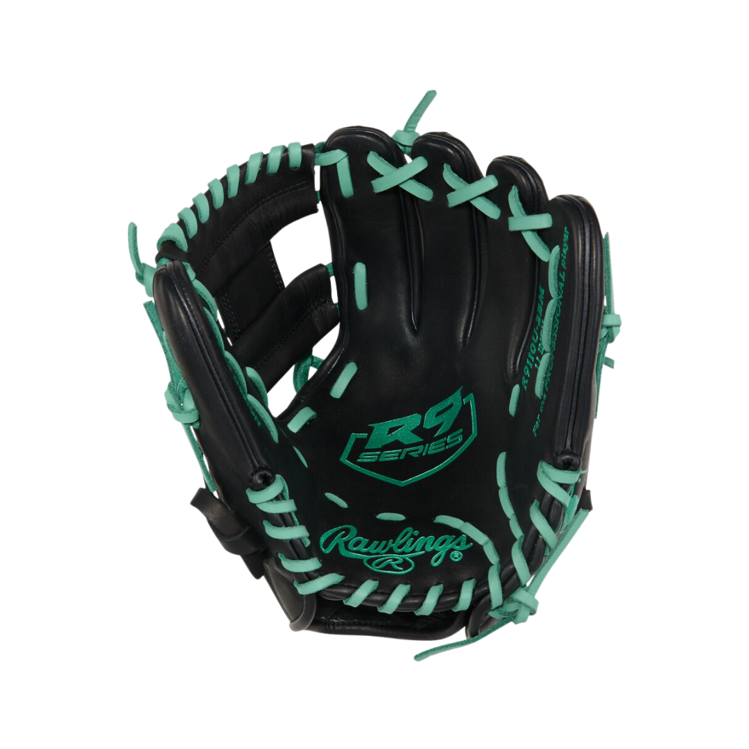 Rawlings R9 Contour Glove 11'' (Black/Mint)