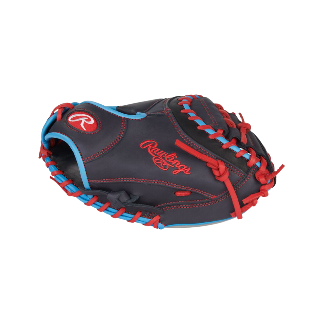 Image of Rawlings NXT Series Catcher's Mitt 32.5'' (Black/Red/Blue)
