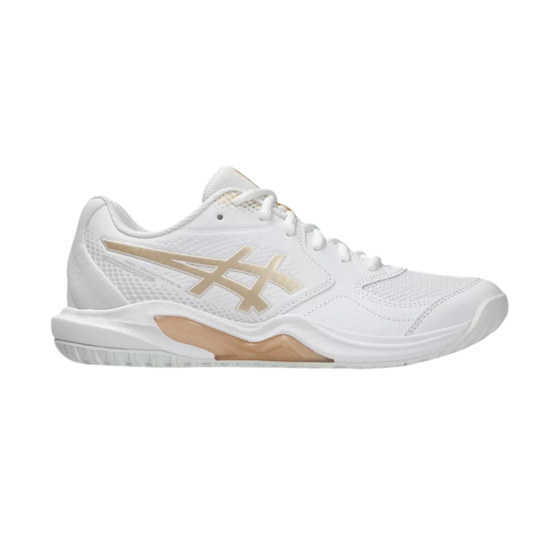 Image of Asics Gel-Dedicate 9 Pickleball Women (White/Champgane)