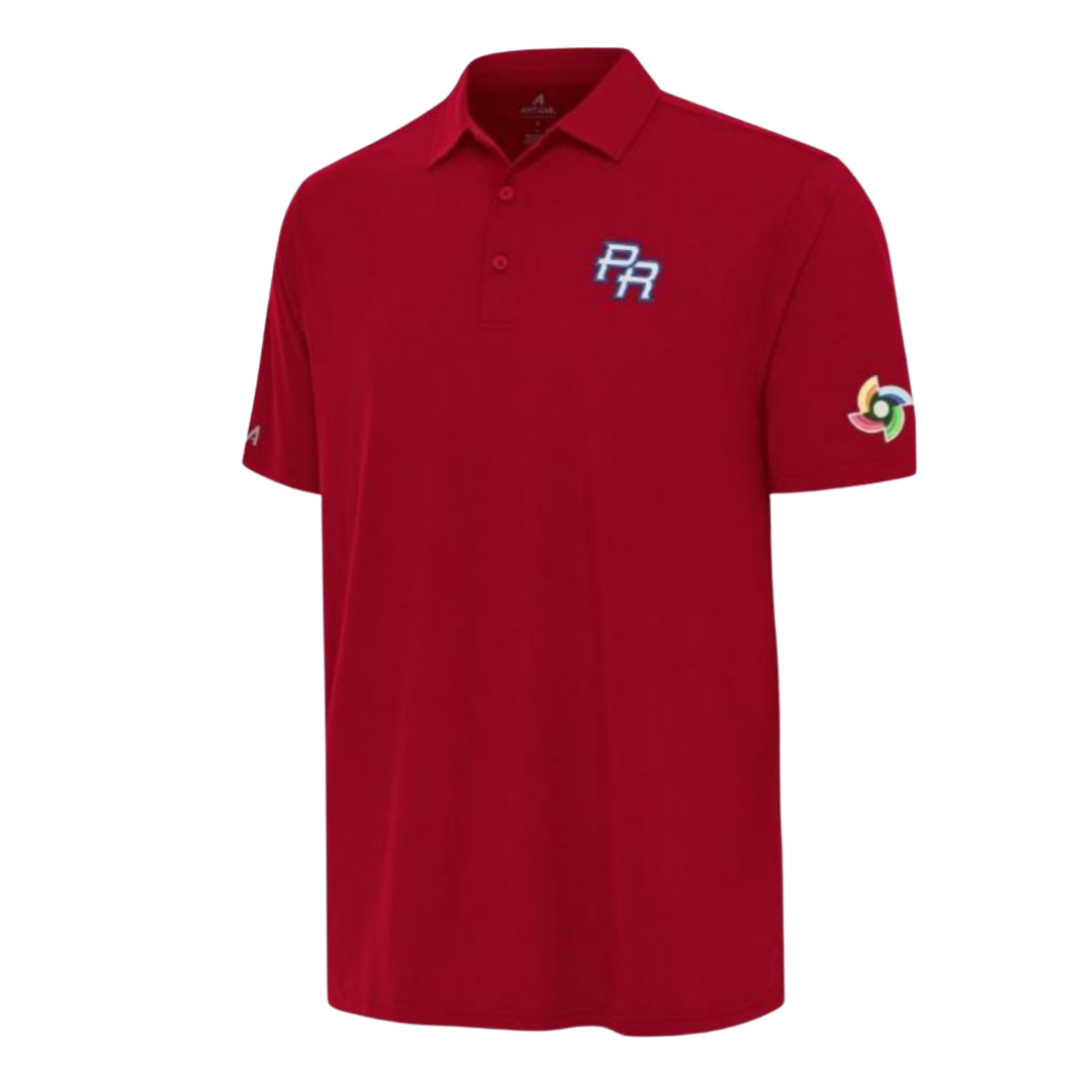 Antigua Polo Puerto Rico WBC Men's (Red)