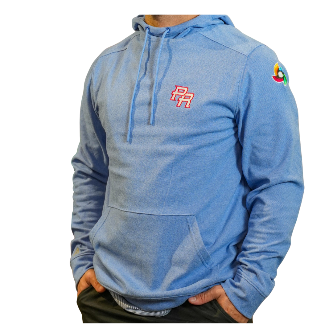 Antigua Hoodie Puerto Rico WBC Men's (Light Blue)