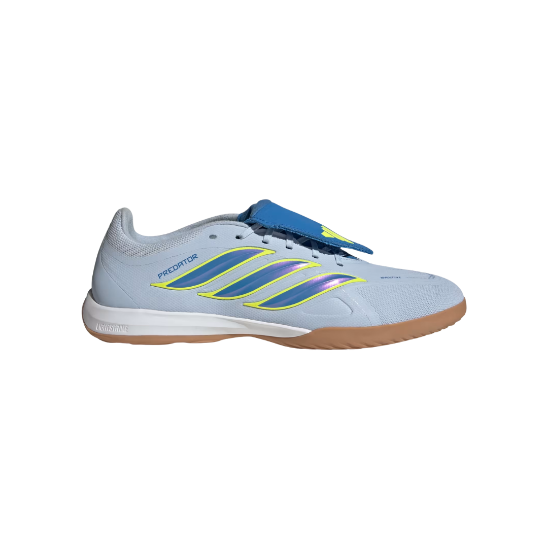 Image of Adidas Predator League Fold-Over Indoor (Sky Blue/Solar Yellow)