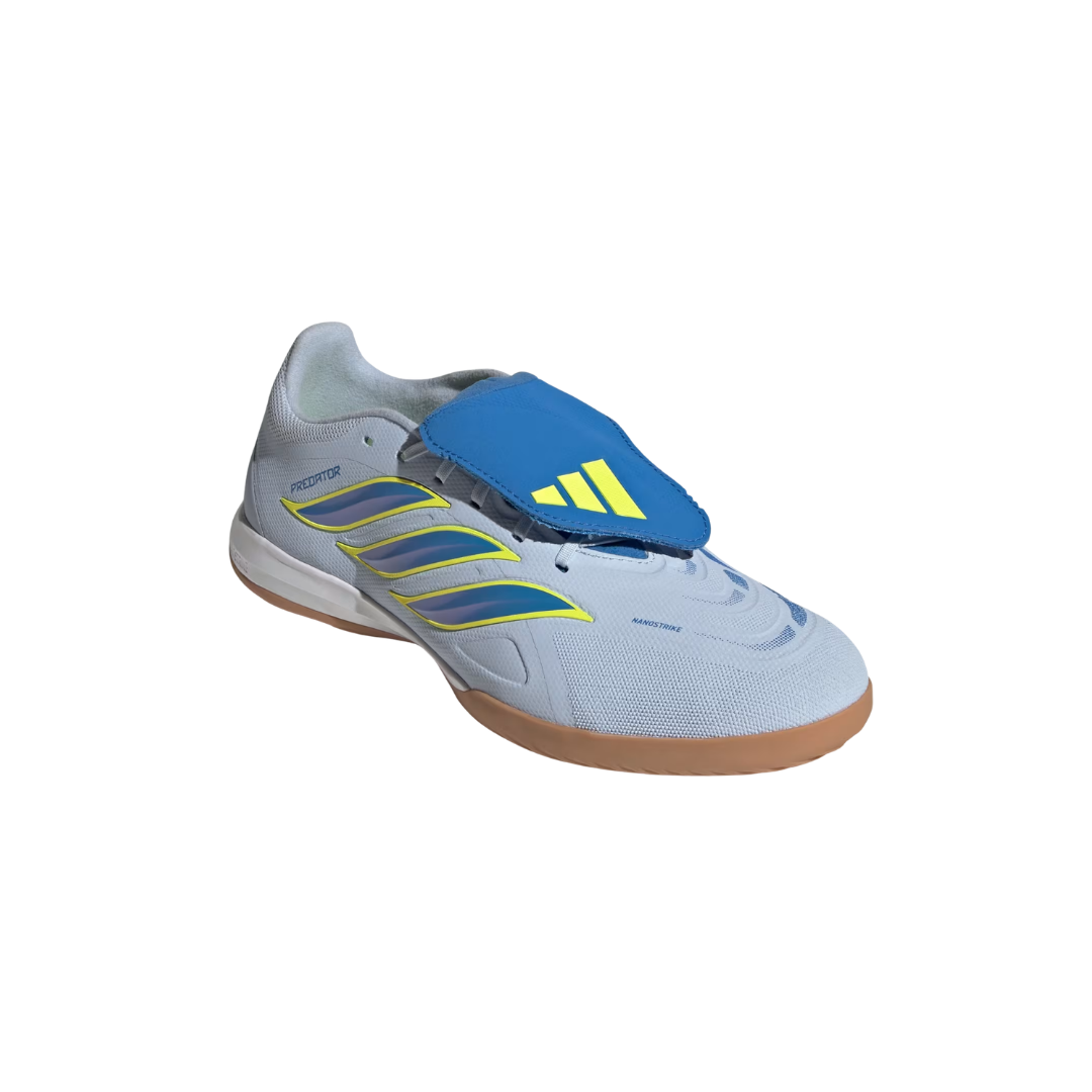 Image of Adidas Predator League Fold-Over Indoor (Sky Blue/Solar Yellow)