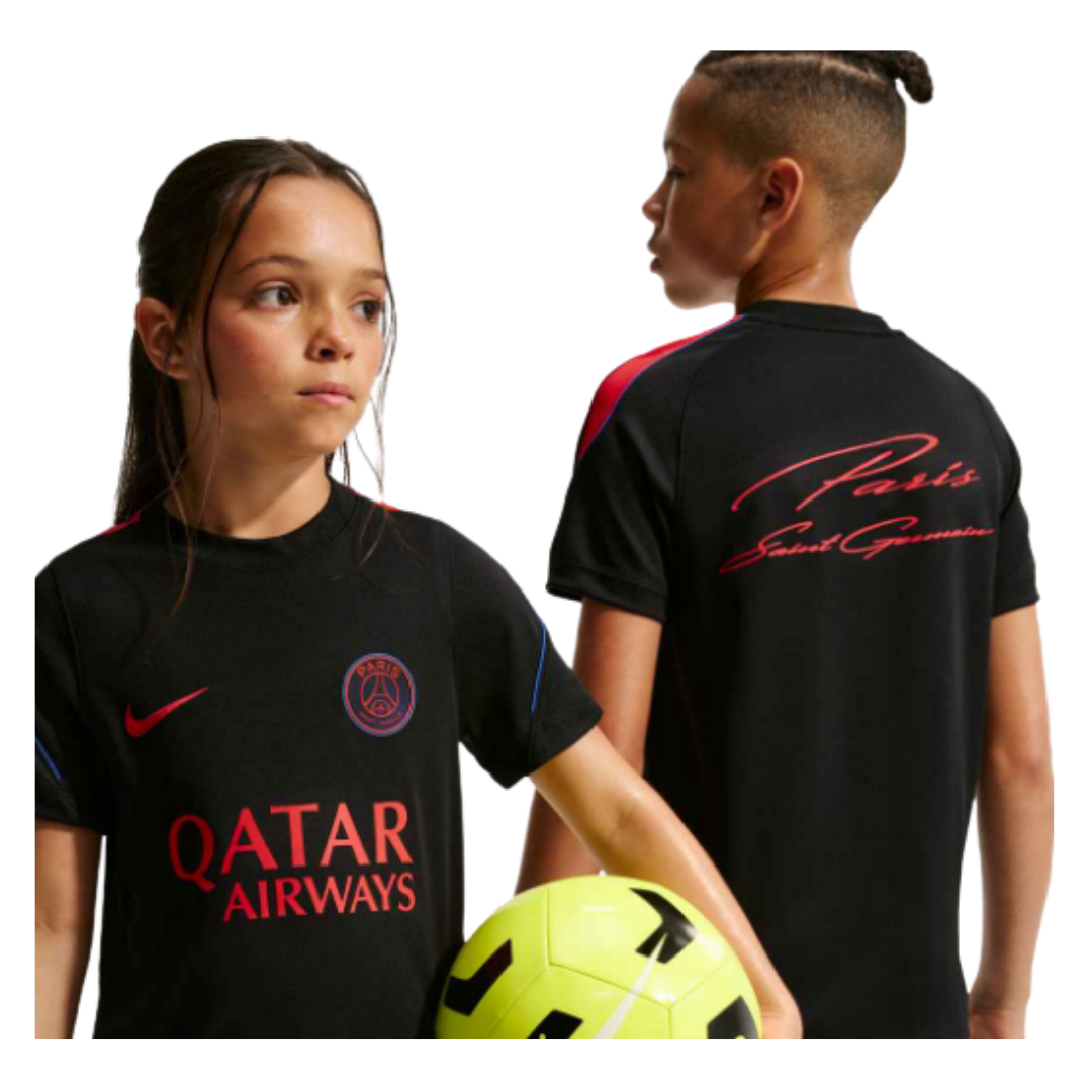 Image of Nike Youth Paris Saint-Germain Soccer Top (Black)