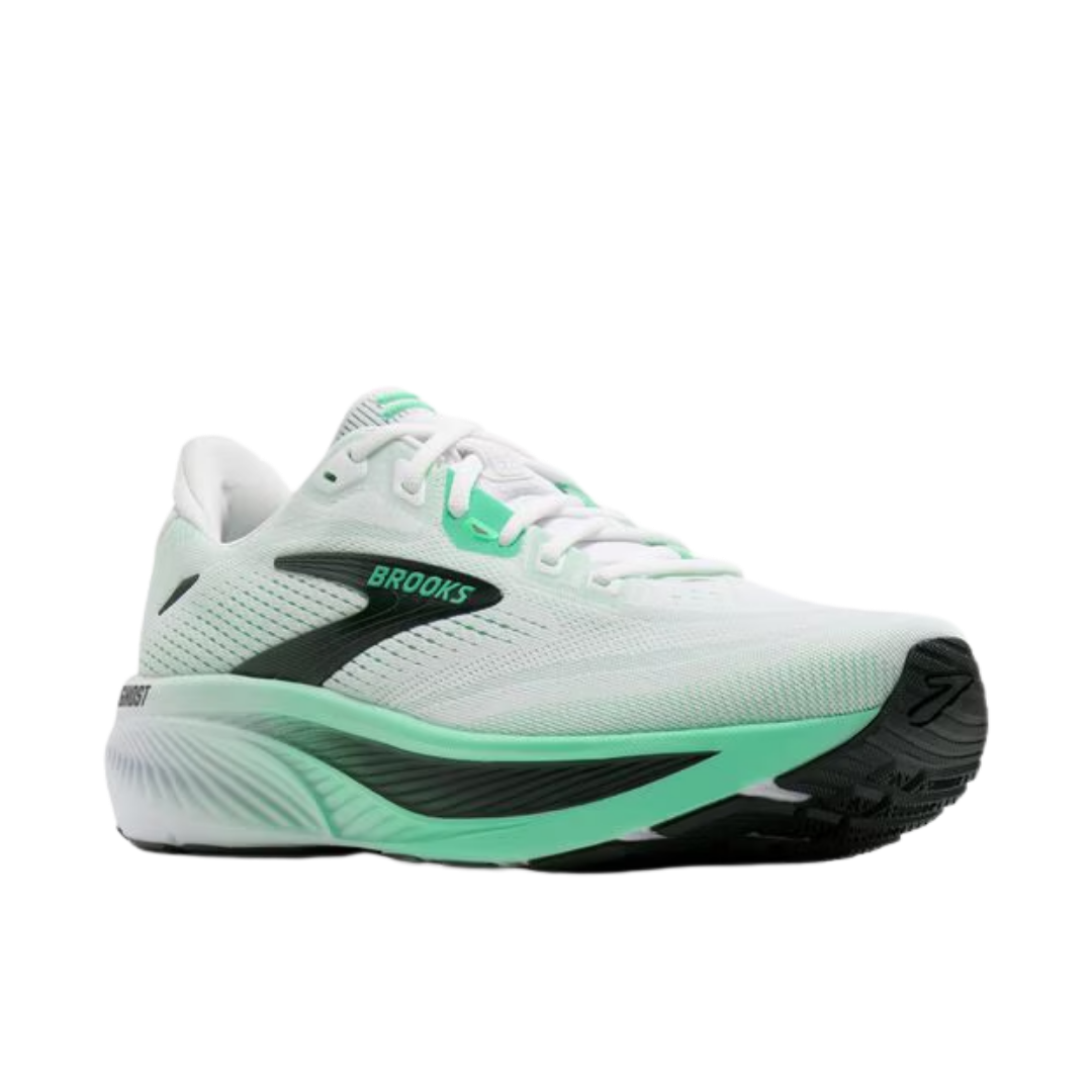 Image of Brooks Ghost 18 Men (White/Spring Bud/Spruce)