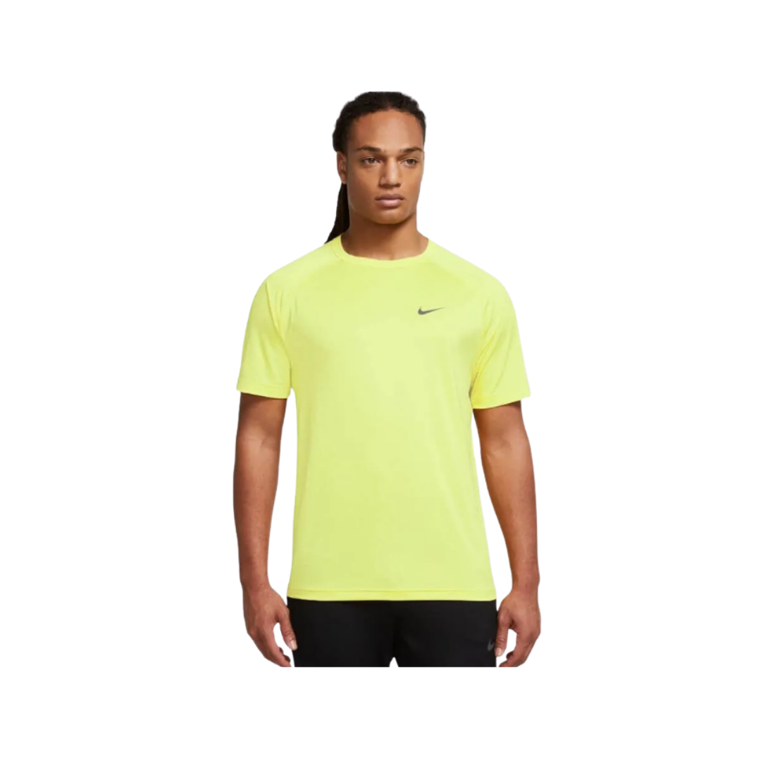 Nike Men Dri-FIT Short-Sleeve Fitness Top (Light Green)