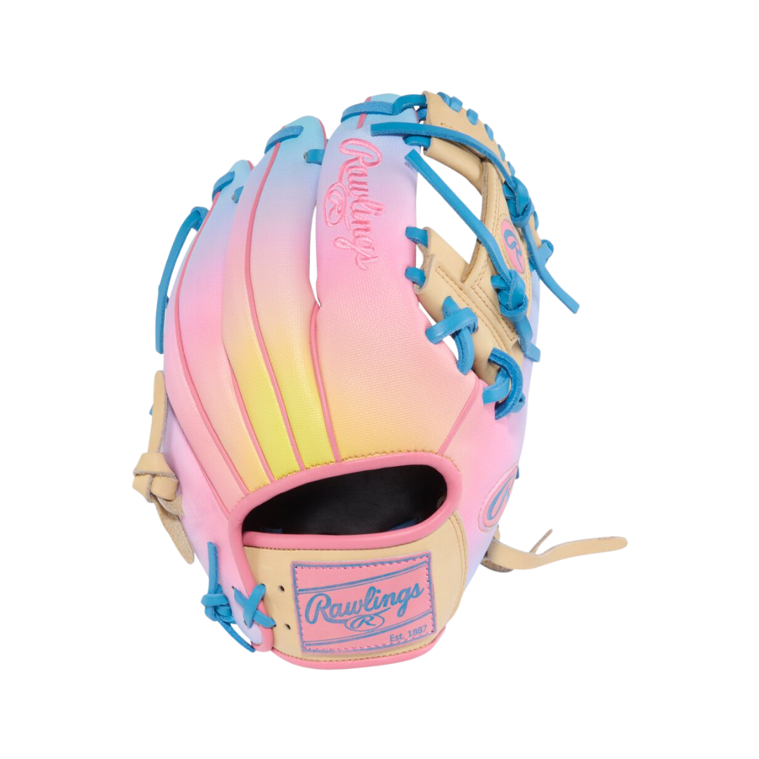 Rawlings HOH Infield Glove 11.5''(Camel/Columbia Blue/Pink)