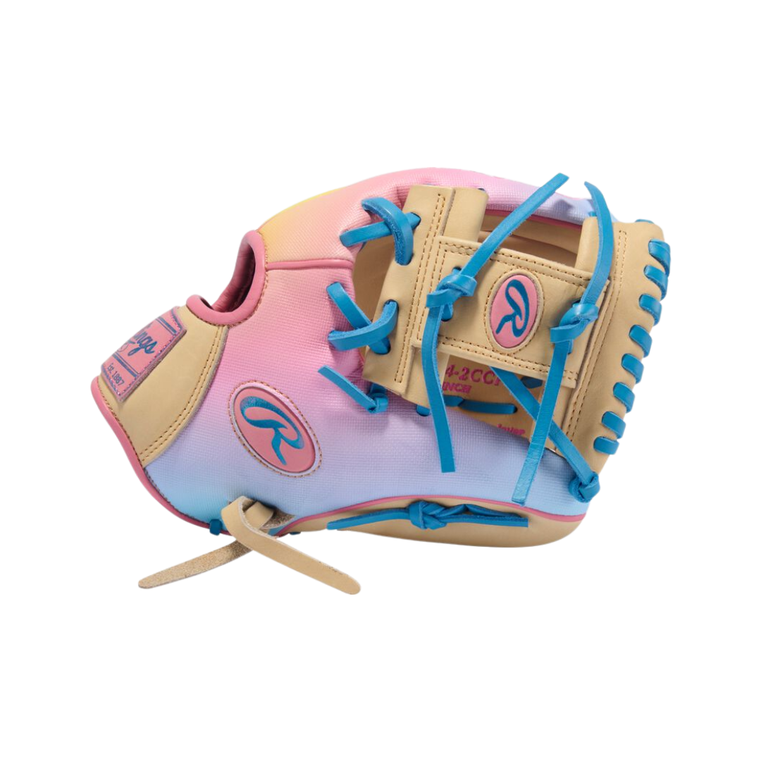 Rawlings HOH Infield Glove 11.5''(Camel/Columbia Blue/Pink)