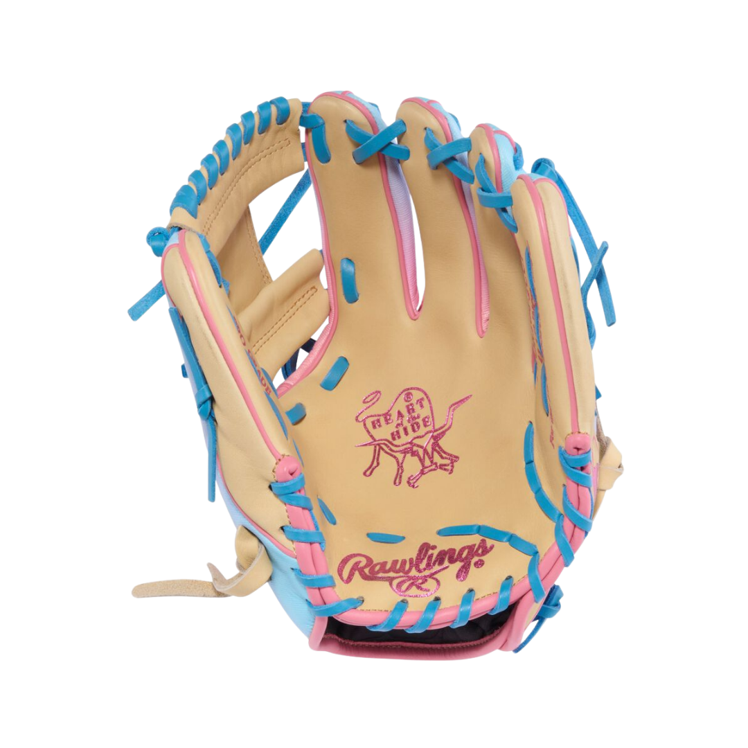 Rawlings HOH Infield Glove 11.5''(Camel/Columbia Blue/Pink)