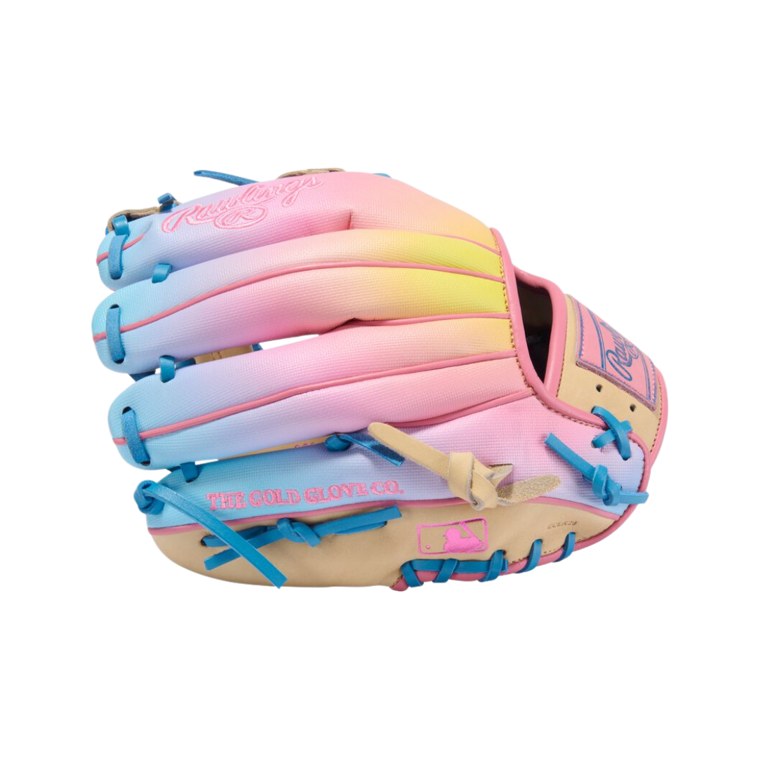 Image of Rawlings HOH Infield Glove 11.5''(Camel/Columbia Blue/Pink)