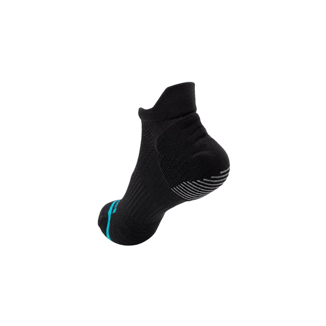 Image of Balance Running Tab Socks w/Grip (Black/Mint)