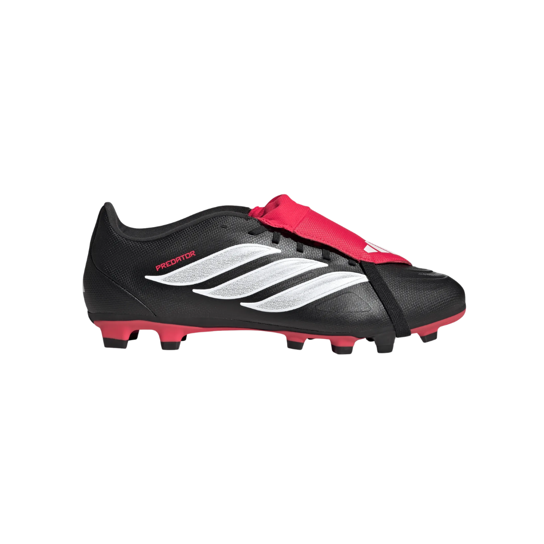 Image of Adidas Predator Club Fold Over Tongue FG/MG (Black/Red)
