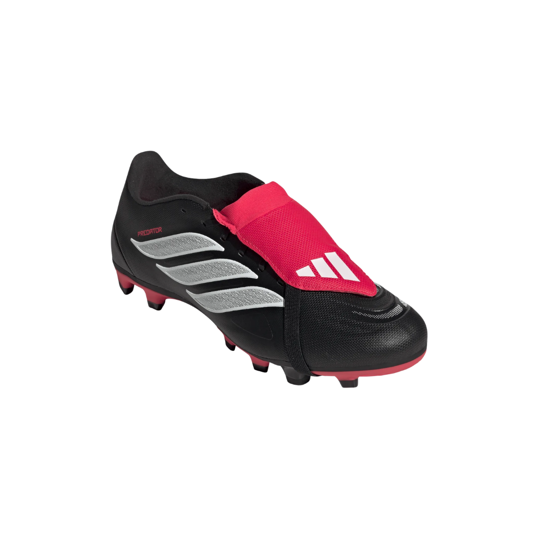 Image of Adidas Predator Club Fold Over Tongue FG/MG (Black/Red)