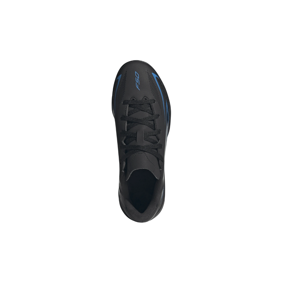 Image of Adidas Youth F50 Hyperfast Club Turf (Black/Royal)
