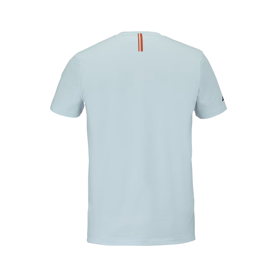 Babolat Play Crew Neck Tee Men (Light Blue/Orange)