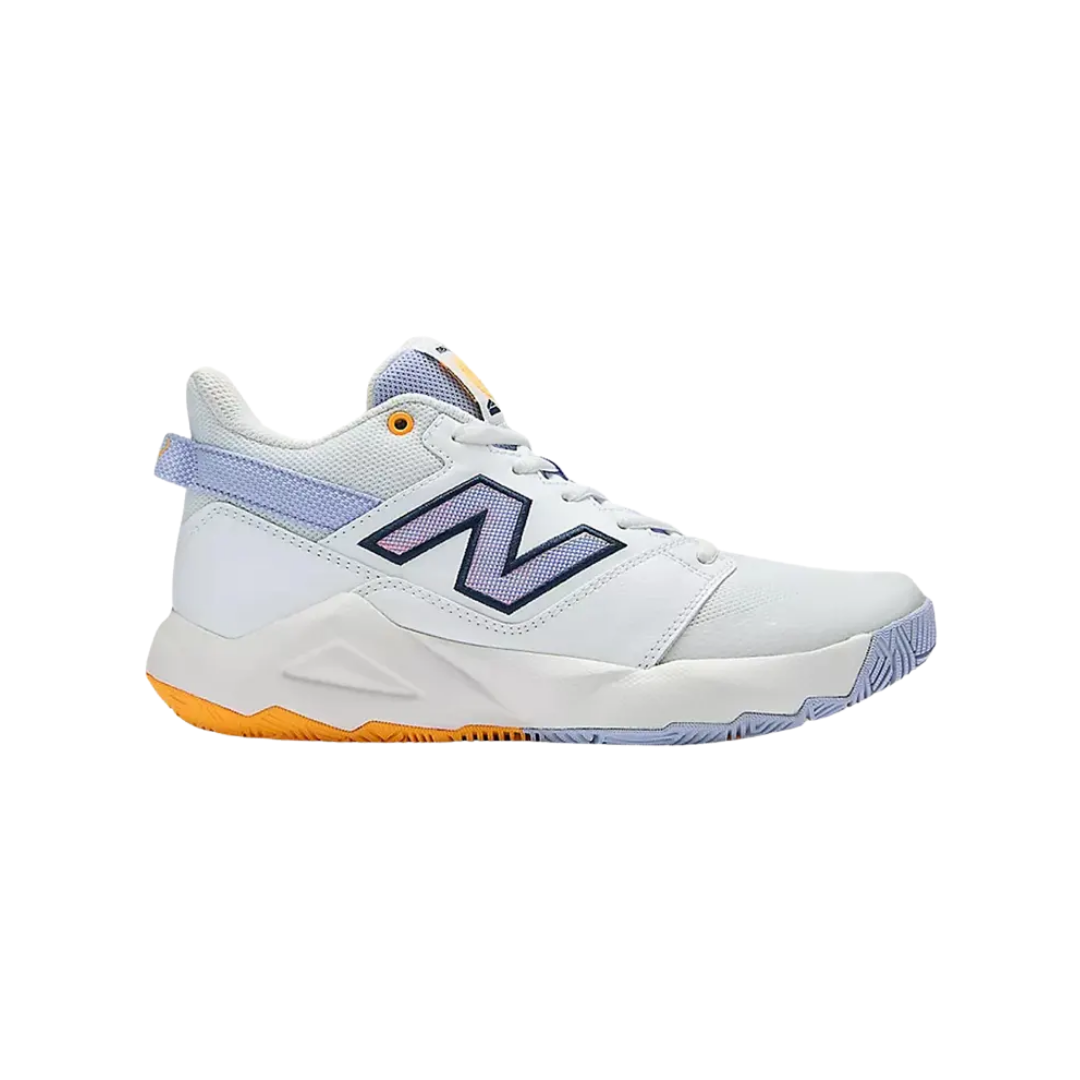 Image of New Balance Coco Delray Youth Tennis Shoe (White/Purple/Orange)
