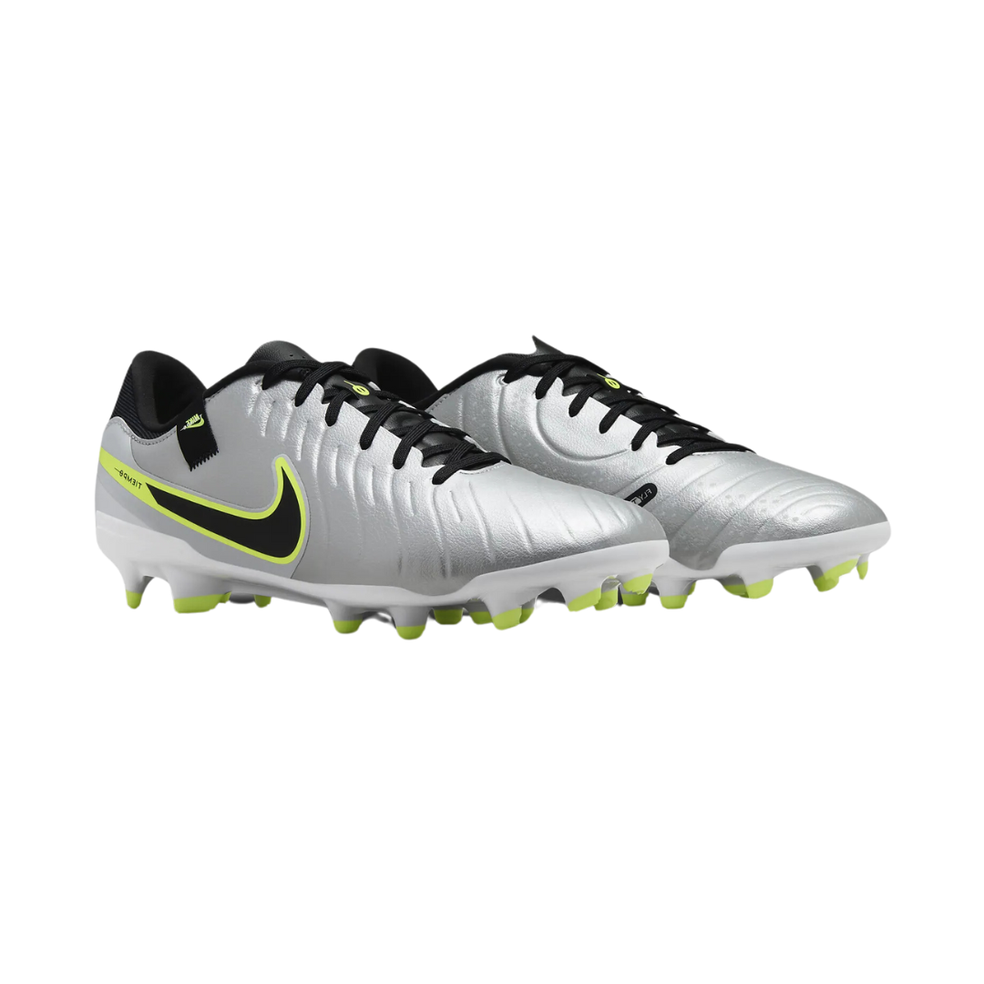 Image of Nike Tiempo Legend 10 Academy MG (Metallic Silver/Volt/Black) - Deportes Salvador Colom