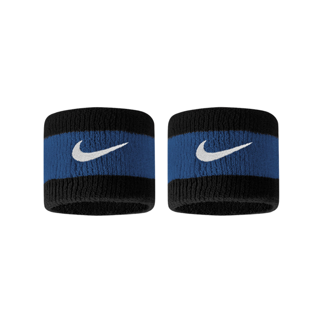 Nike Swoosh Wristbands (Black/Star Blue) - Deportes Salvador Colom