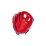 Wilson A500 Utility Youth LH Glove 11.5" (Scarlet/Columbia Blue)